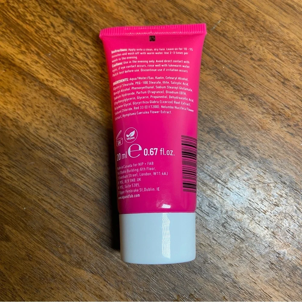 Nip + Fab Purify Salicylic Fix Clay Mask 20ml .67 oz New Sealed